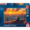 Schmidt - Puzzle 1000 pièces - Chuchotements sur les toits de Paris