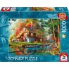 Schmidt - Puzzle 1000 pièces - Moulin à eau en automne