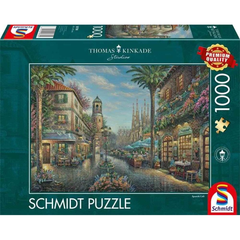 Schmidt - Puzzle 1000 pièces - A la terrasse d'un café espagnol