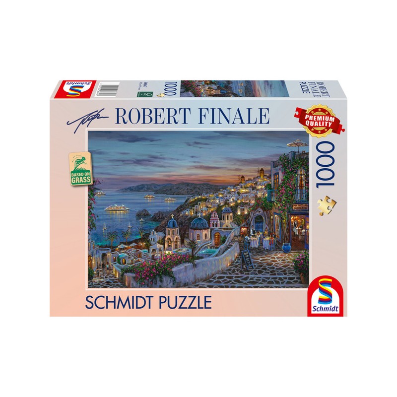 Schmidt - Puzzle 1000 pièces - Coucher de soleil à Santorin