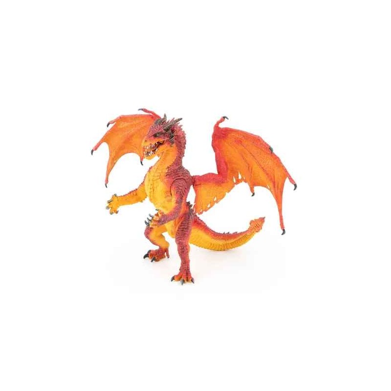 Papo - Figurine - Fantastique - Roi dragon de feu