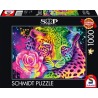 Schmidt - Puzzle 1000 pièces - Leopard arc en ciel