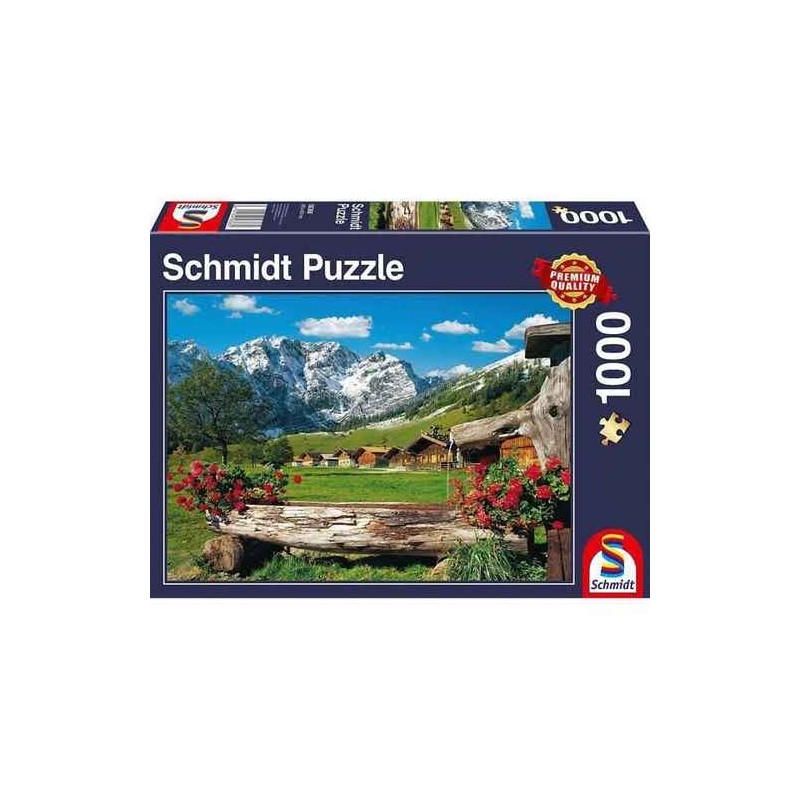 Schmidt - Puzzle 1000 pièces - Paysage de montagne idyllique