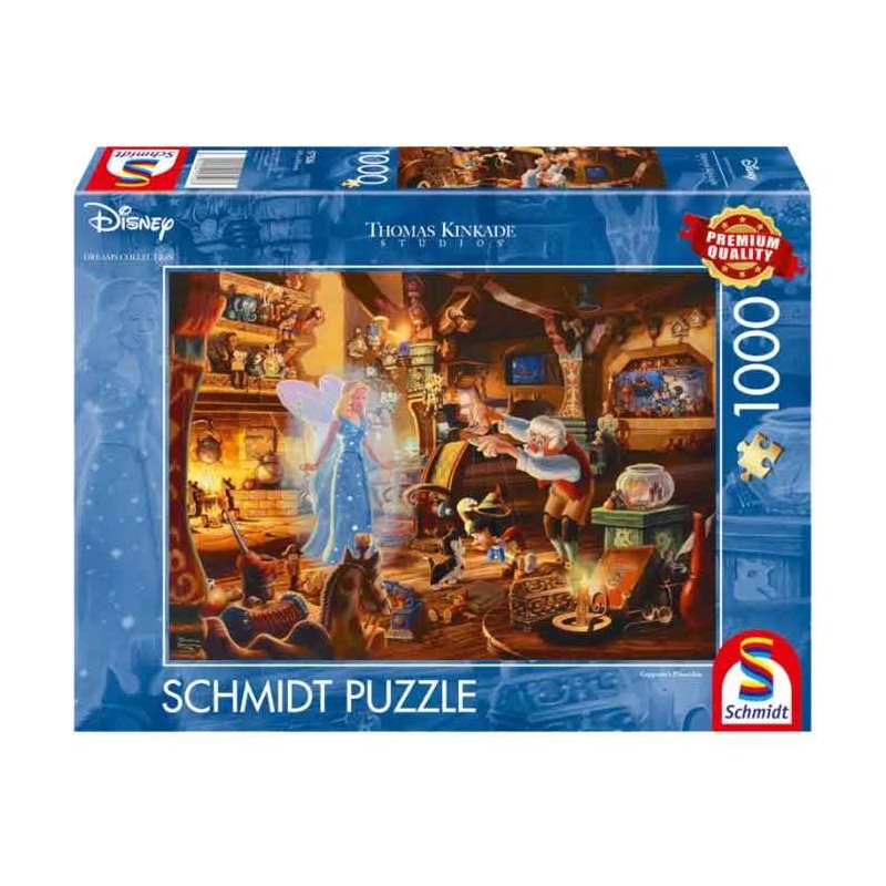 Schmidt - Puzzle 1000 pièces - Gepetto, pinocchio et la fée