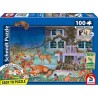 Schmidt - Puzzle 100 pièces - Visite nocturne des animaux