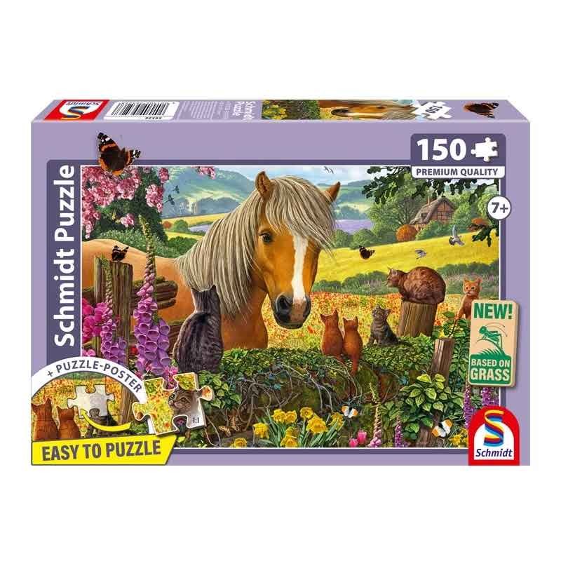 Schmidt - Puzzle 150 pièces - Mignons visiteurs de la prairie