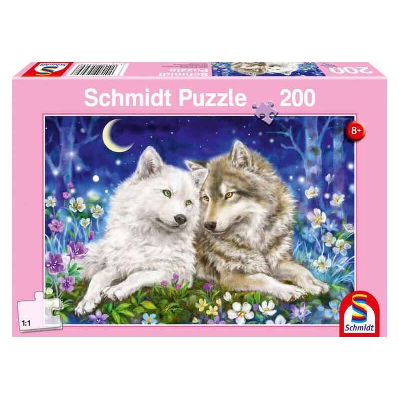 Schmidt - Puzzle 200 pièces - Amitiés entre loups
