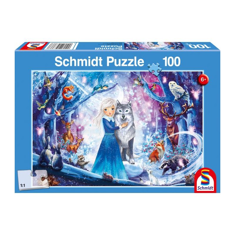 Schmidt - Puzzle 100 pièces - Princesse dans la forêt d'hiver