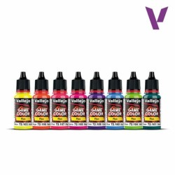 Vallejo - Set de 8 peintures acryliques - Fluorescent Fantasy
