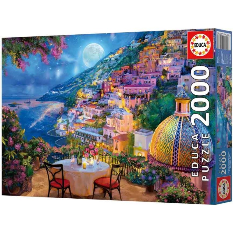 Educa - Puzzle 2000 pièces - Soirée à Positano
