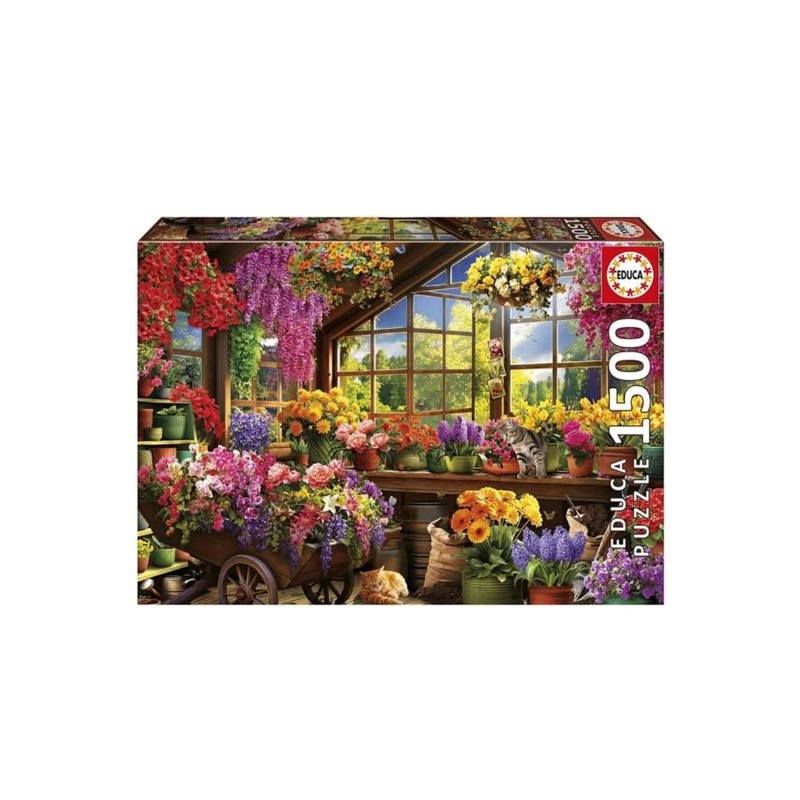 Educa - Puzzle 1500 pièces - Abri de jardinage