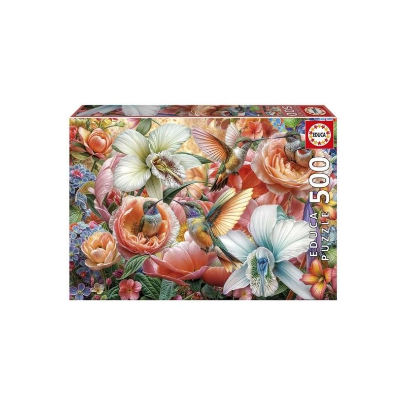 Educa - Puzzle 500 pièces - Jardin des colibris