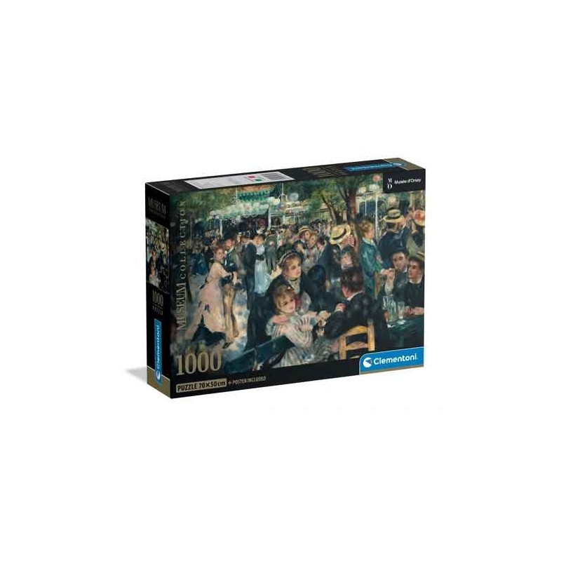 Clementoni - Puzzle 1000 pièces - Bal du moulin de la galette