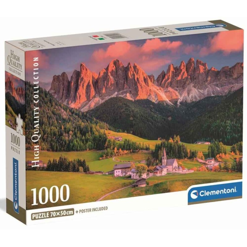 Clementoni - Puzzle 1000 pièces - Dolomites magiques