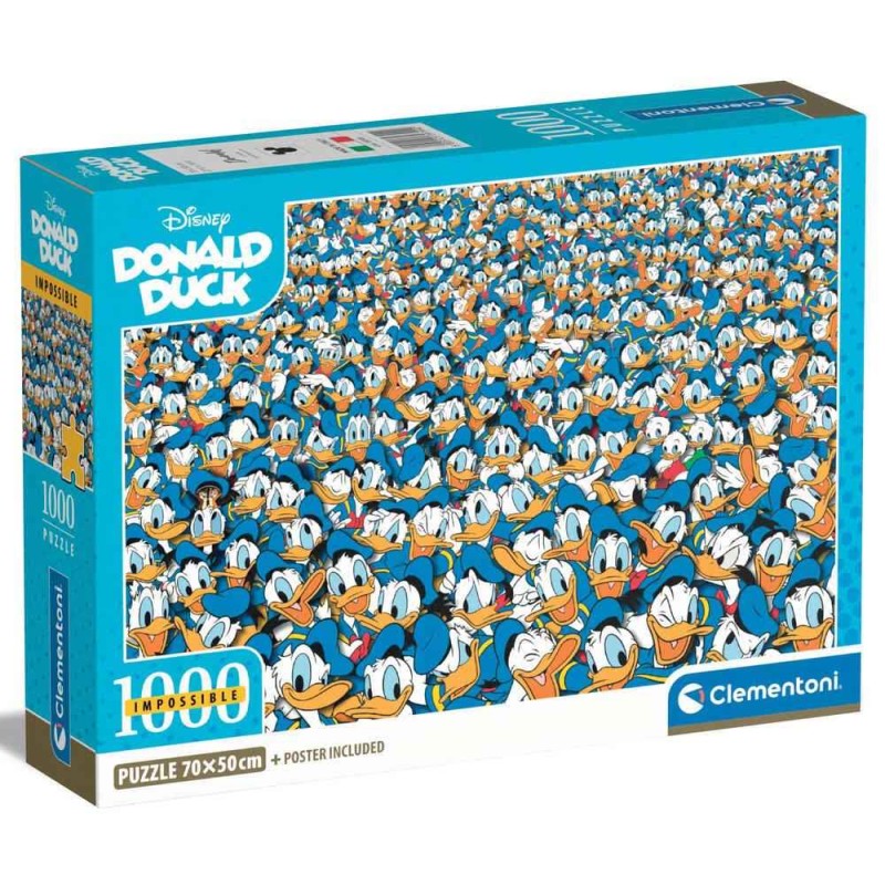Clementoni - Puzzle 1000 pièces - Impossible Donald