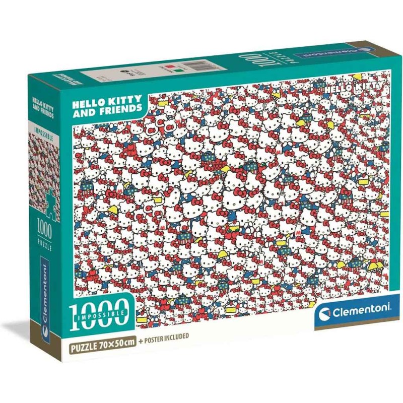 Clementoni - Puzzle 1000 pièces - Impossible Hello Kitty