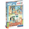 Clementoni - Puzzle 2x20 pièces - Bluey