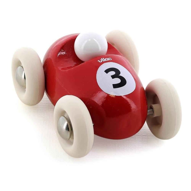 Vilac - Mini roadster rouge en bois