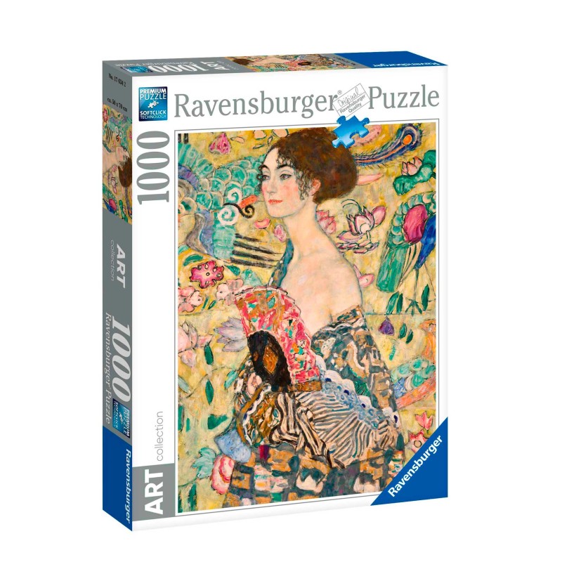 Ravensburger - Puzzle 1000 pièces - La dame à l'éventail - Klimt