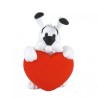 Plastoy - Figurine Astérix - Porte clé - Idéfix avec coeur
