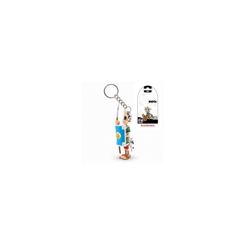 Plastoy - Figurine Astérix - Porte clé - Légionnaire romain mordu par idéfix
