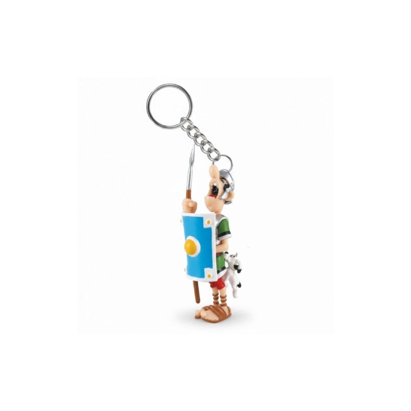 Plastoy - Figurine Astérix - Porte clé - Légionnaire romain mordu par idéfix