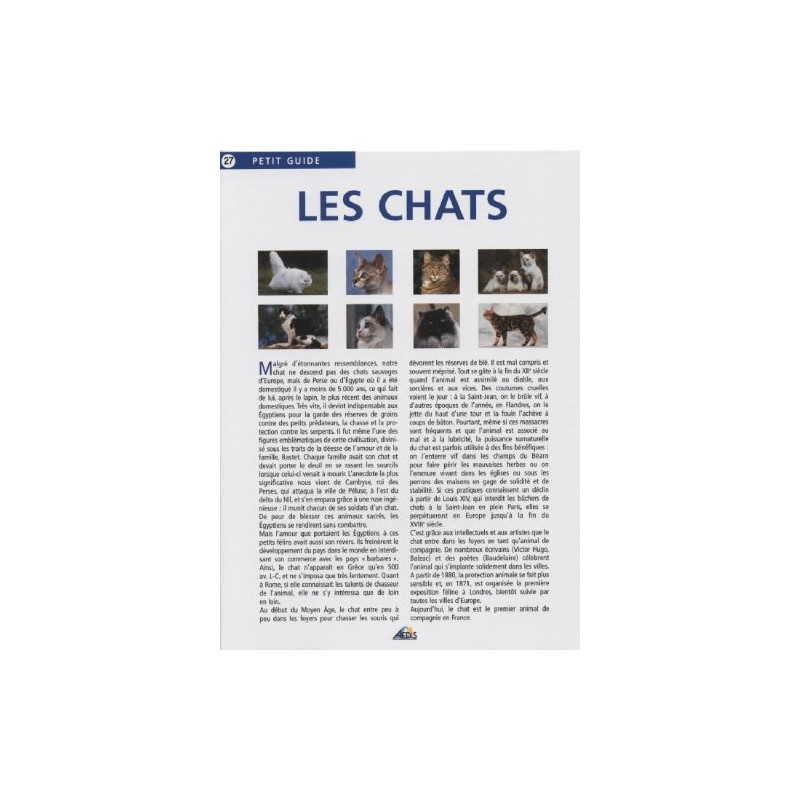 Aedis collection - Numéro 27 - Les chats