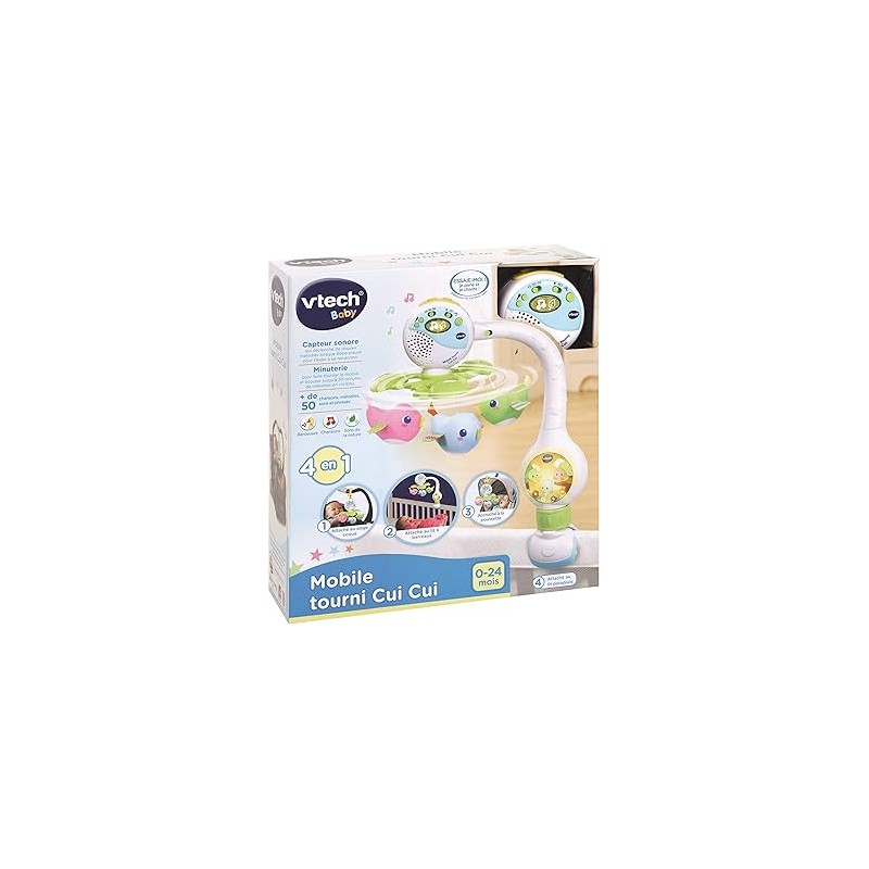 Vtech - Mobile tourni Cui Cui - (fonctionne - boîte très endommagée)