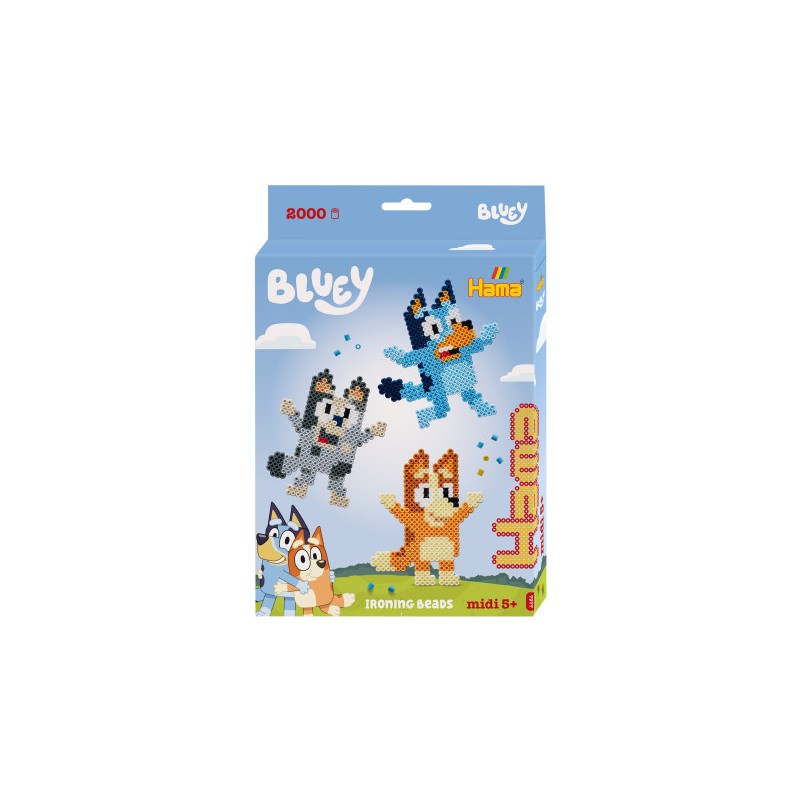 Hama - Perles midi - Boite Bluey