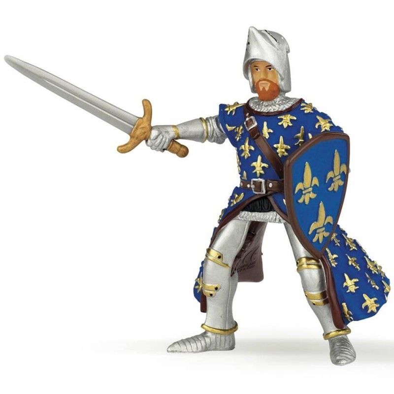 Papo - Figurine médiévale - Prince philippe bleu