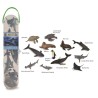Collecta - Coffret de 12 mini figurines animaux marins