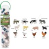 Collecta - Coffret de 12 mini figurines animaux de la ferme