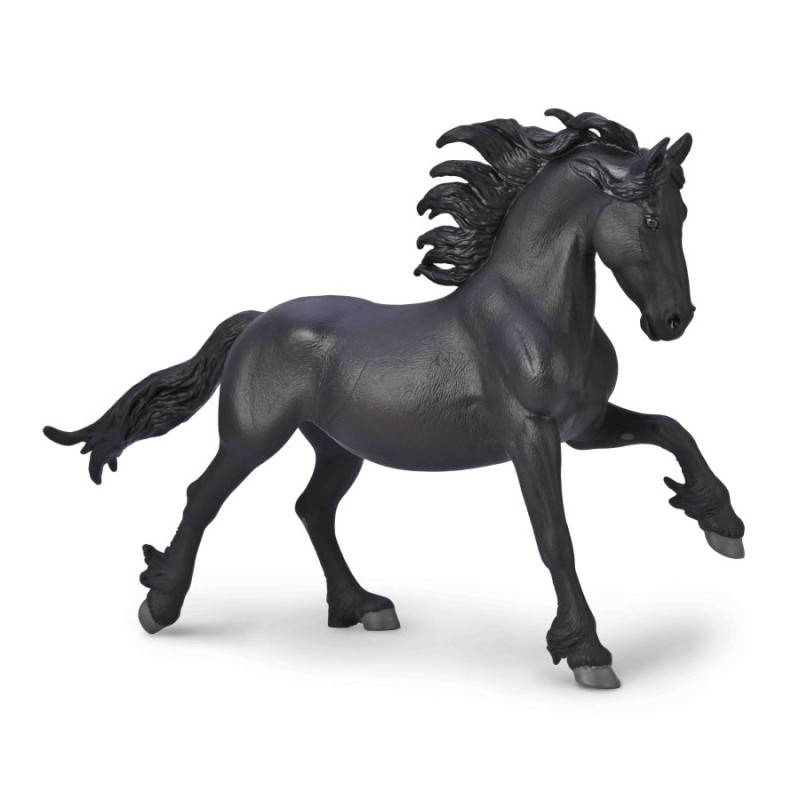Collecta - Figurine - Cheval frison noir