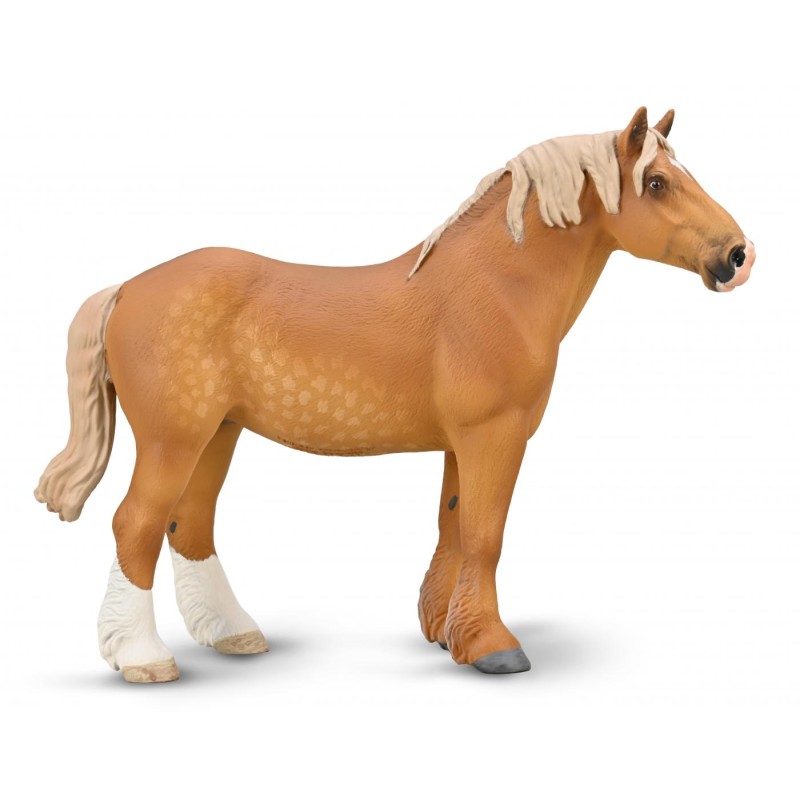Collecta - Figurine - Jument Belge brun rouge XL