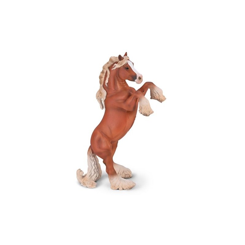 Collecta - Figurine - Jument Gypsy Vanner Alezane cabrée
