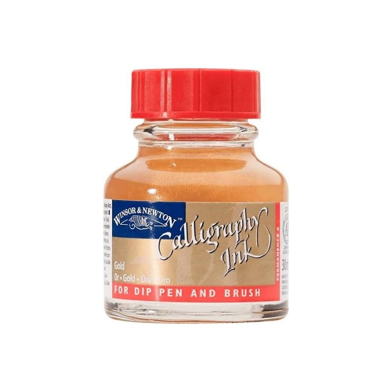 Winsor et Newton - Encre pour calligraphie - Or - 30ml