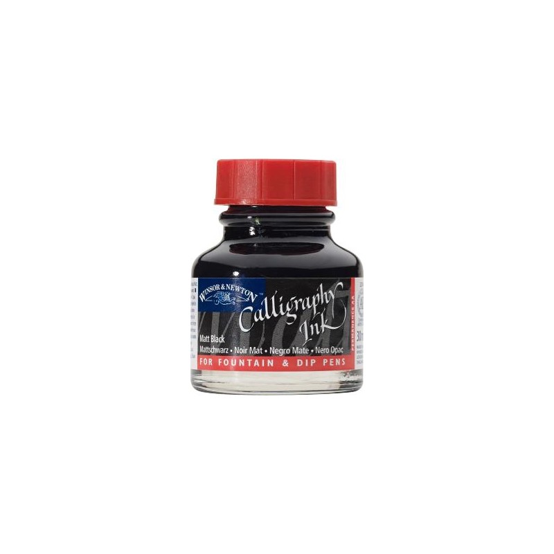 Winsor et Newton - Encre pour calligraphie - Noir mat - 30ml