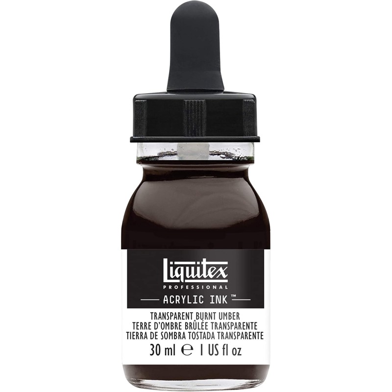 Liquitex - Encre acryliques extra fine - Terre d'ombre brulée - 30ml