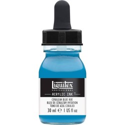 Liquitex - Encre acryliques extra fine - Bleu de céruléum - 30ml