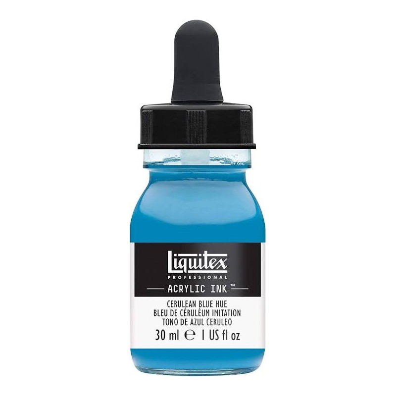 Liquitex - Encre acryliques extra fine - Bleu de céruléum - 30ml