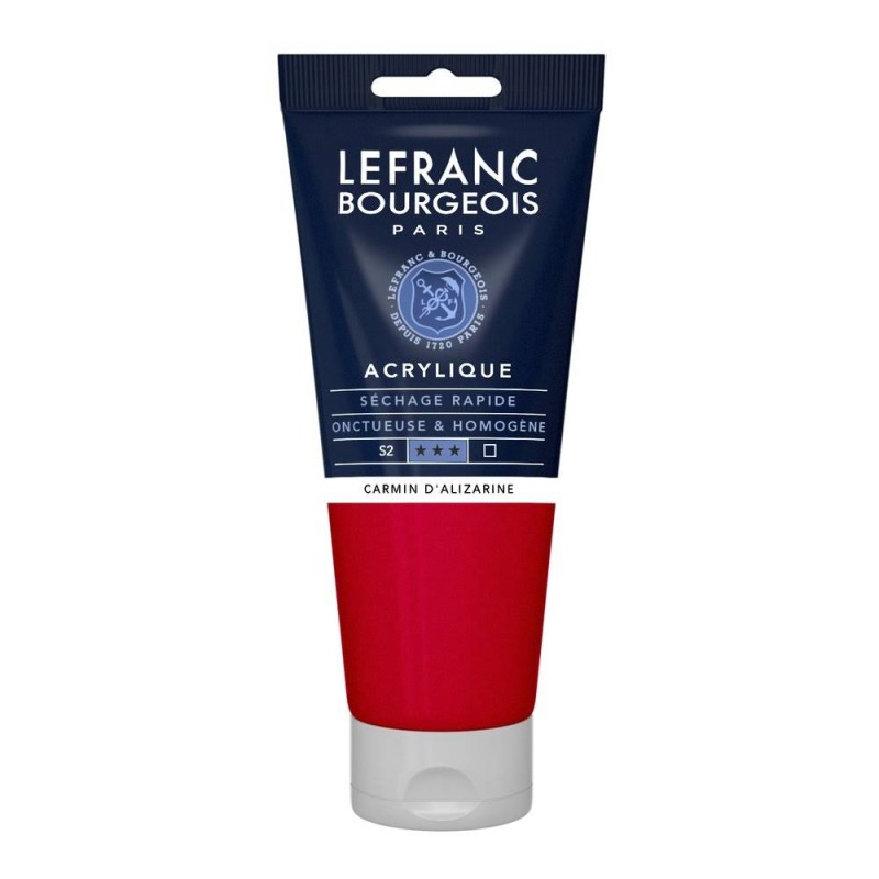 Lefranc Bourgeois - Peinture acrylique - Carmin d'Alizarine - 80ml
