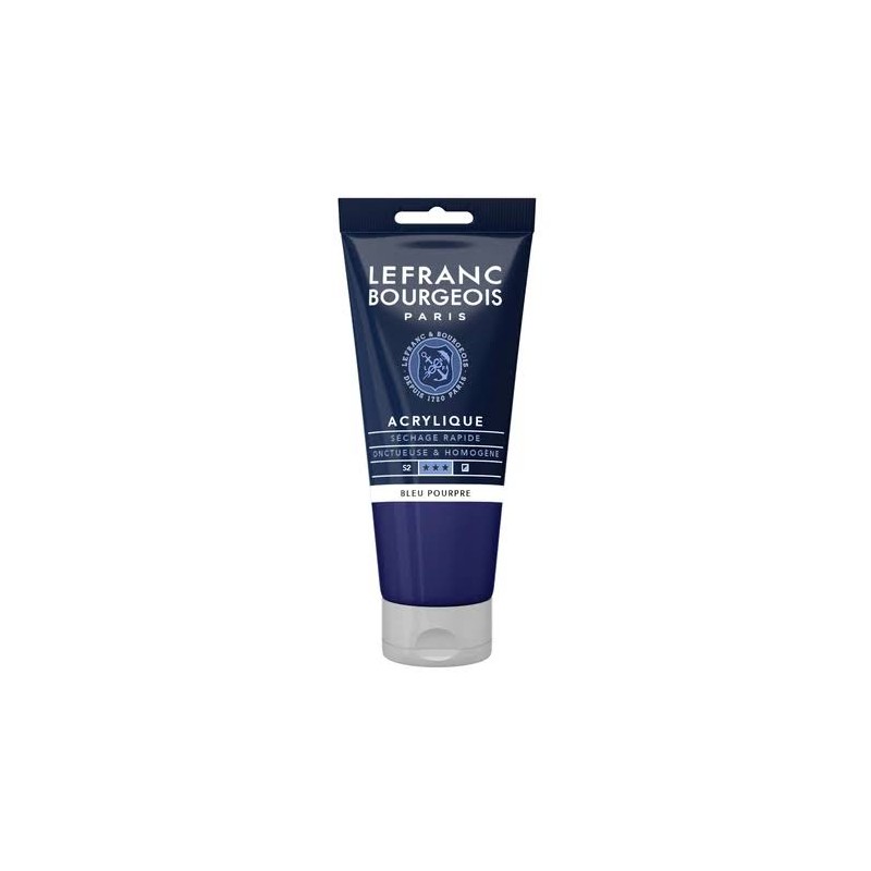 Lefranc Bourgeois - Peinture acrylique - Bleu pourpre - 80ml