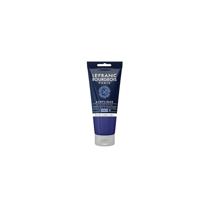 Lefranc Bourgeois - Peinture acrylique - Bleu de cobalt - 80ml