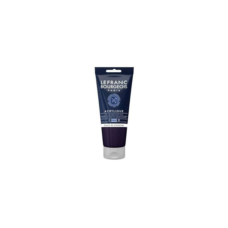 Lefranc Bourgeois - Peinture acrylique - Violet de dioxazine - 80ml
