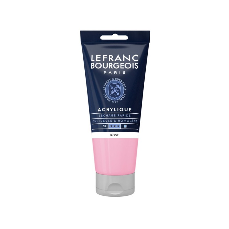 Lefranc Bourgeois - Peinture acrylique - Rose - 80ml