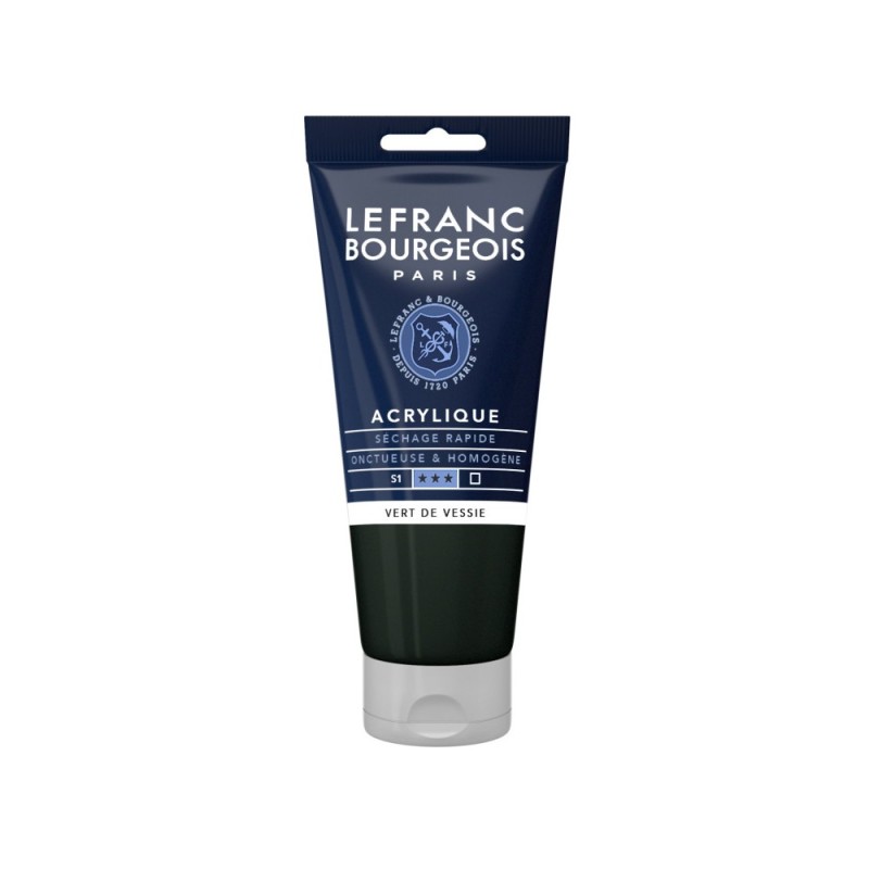 Lefranc Bourgeois - Peinture acrylique - Vert de vessie - 80ml