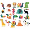 Vilac - Set de 20 magnets animaux
