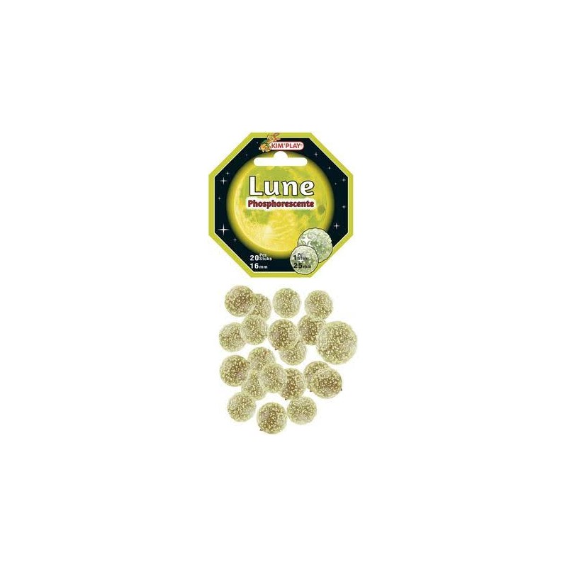 Kim Play - Filet de 20 billes et 1 calot Phospho