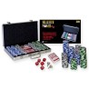 Mallette de 300 jetons de poker avec cartes et accessoires