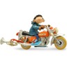 Plastoy - Figurine collector - Gaston Lagaffe et sa moto Sapetoku - 28cm